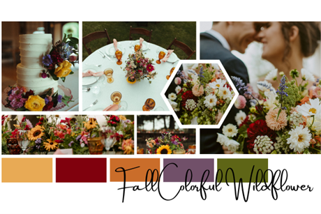Planing diy wedding flowers for a Fall colorful wedding inspiration